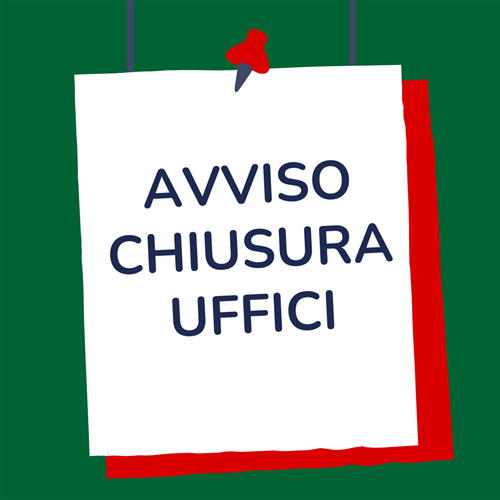 Chiusura Ufficio Anagrafe-Stato civile - Giovedì 23 luglio 2026 pomeriggio
