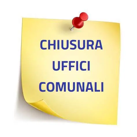 Chiusura Ufficio Anagrafe-Stato Civile 09.06.2026 ore 16